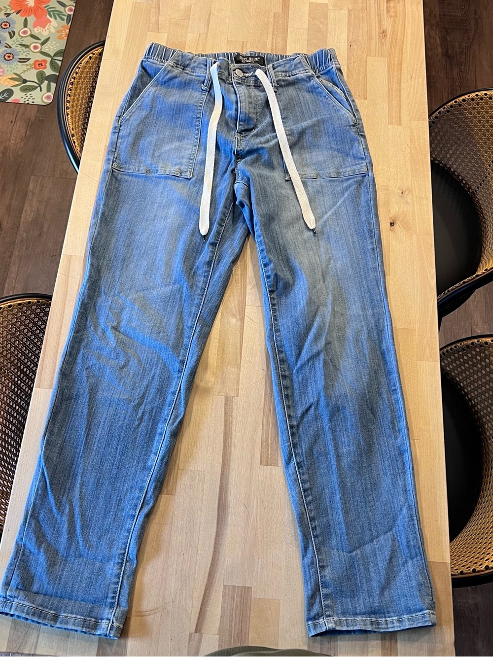 Judy Blue Pull on Jogger Jeans Women Size 9/29 High Waist blue JB88496 - Picture 2 of 9